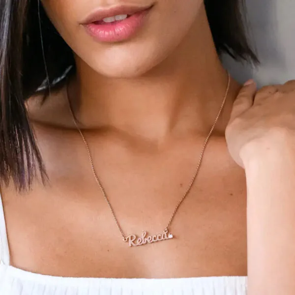Custom Exclusive Name Pendant in 14K Gold