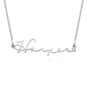 Custom Handcrafted Name Pendant in 14K Gold