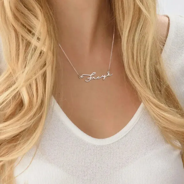 Custom Handcrafted Name Pendant in 14K Gold