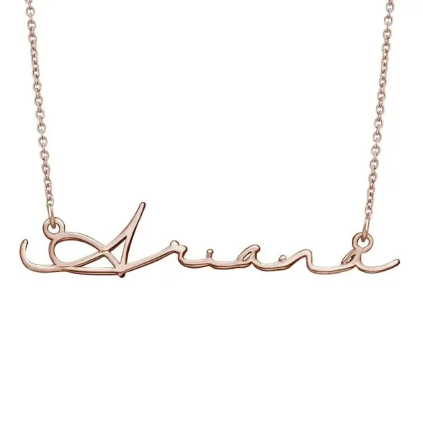 Custom Handcrafted Name Pendant in 14K Gold