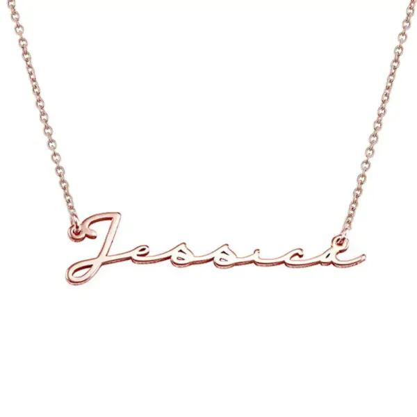 Custom Handcrafted Name Pendant in 14K Gold
