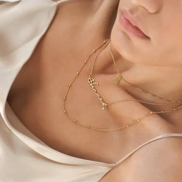 Custom Handcrafted Name Pendant in 14K Gold
