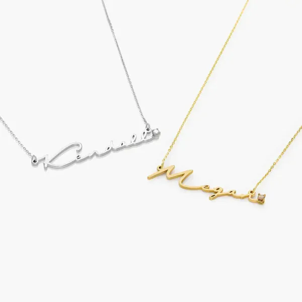 Custom Handcrafted Name Pendant in 14K Gold