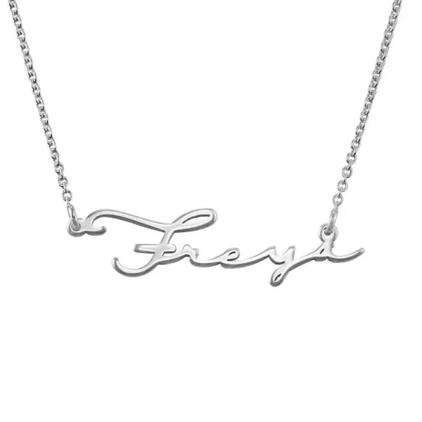 Custom Handcrafted Name Pendant in 14K Gold