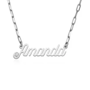 Spark Custom Name Pendant Necklace in 14K Gold
