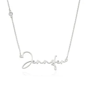 Custom Name Pendant Necklace in 14K Gold