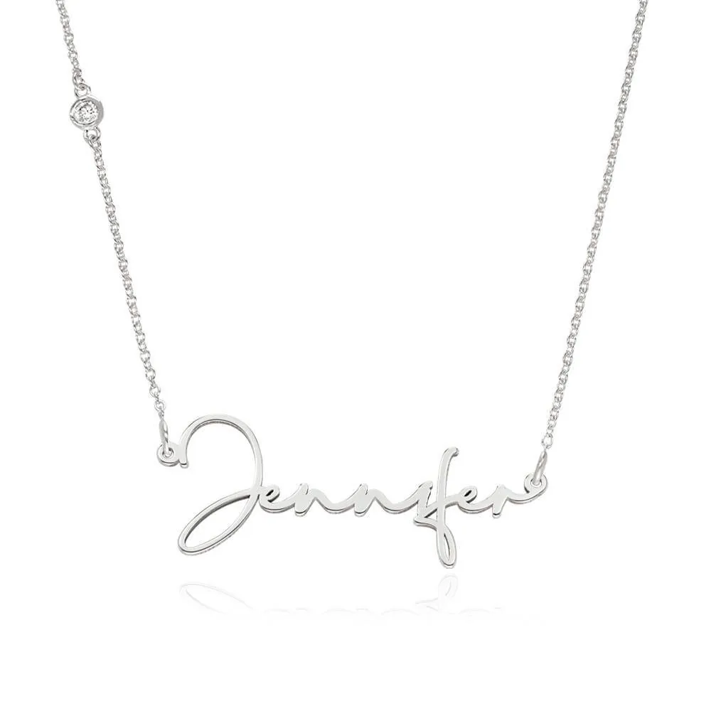 Custom Name Pendant Necklace in 14K Gold