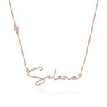 Custom Name Pendant Necklace in 14K Gold
