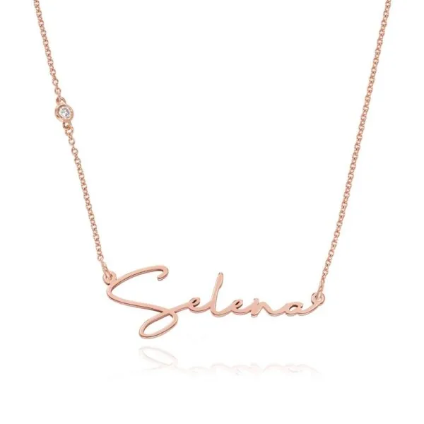 Custom Name Pendant Necklace in 14K Gold