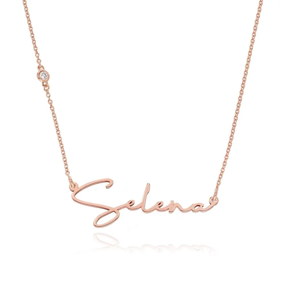 Custom Name Pendant Necklace in 14K Gold
