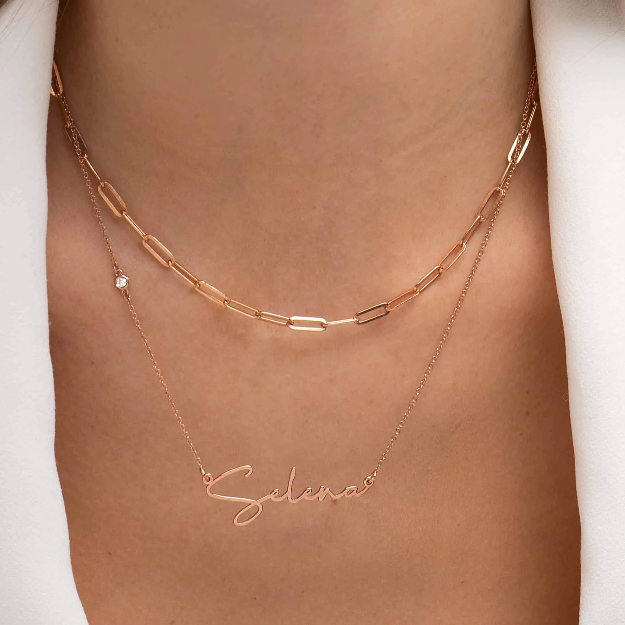 Custom Name Pendant Necklace in 14K Gold