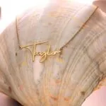 Custom Name Pendant Necklace in 14K Gold