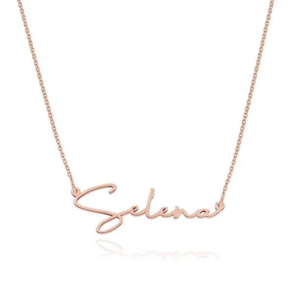 Custom Name Pendant Necklace in 14K Gold