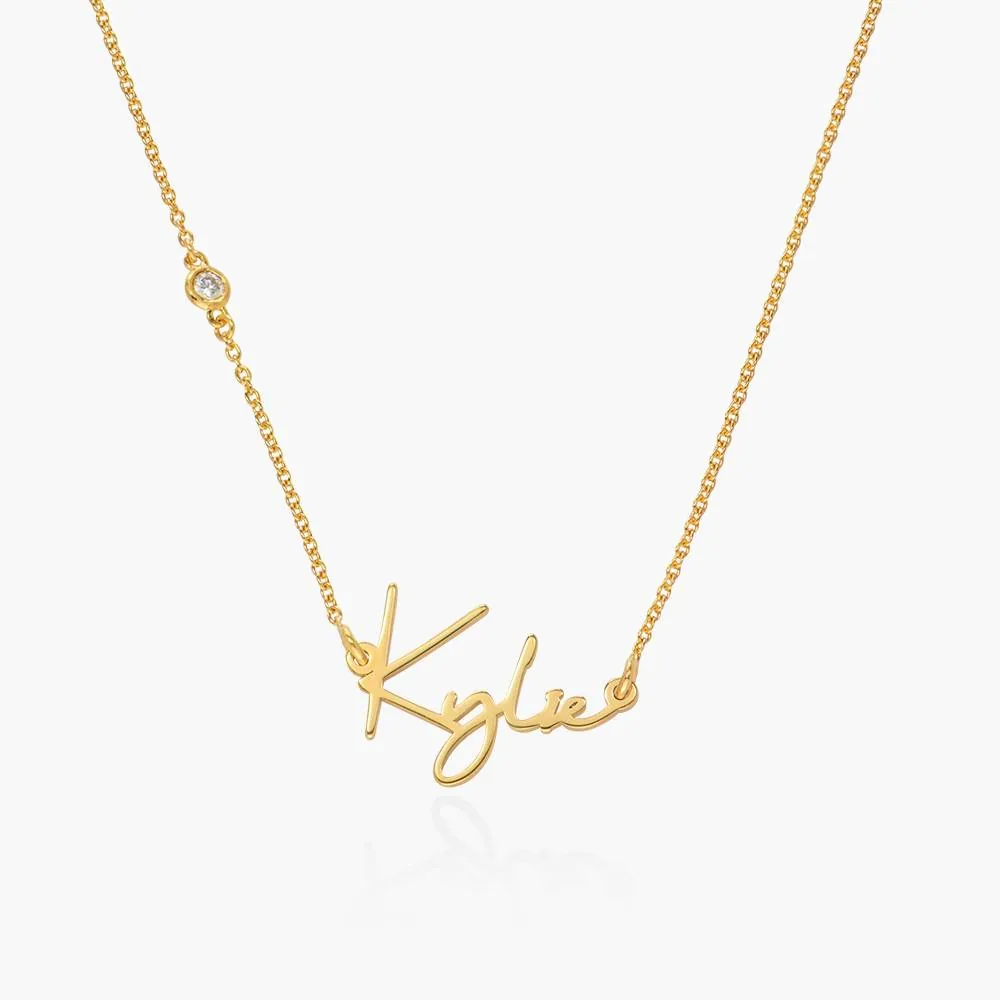 Custom Name Pendant Necklace in 14K Gold