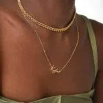 Custom Name Pendant Necklace in 14K Gold
