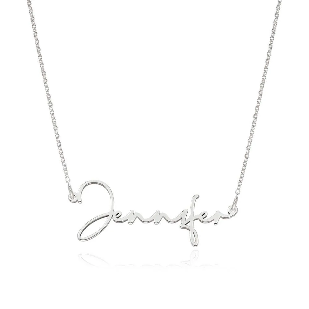 Custom Name Pendant Necklace in 14K Gold