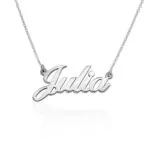 Custom Ornate Name Pendant Necklace in 14K Gold