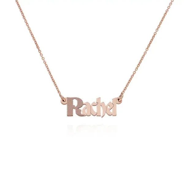 Custom Signature Name Pendant Necklace in 14K Gold