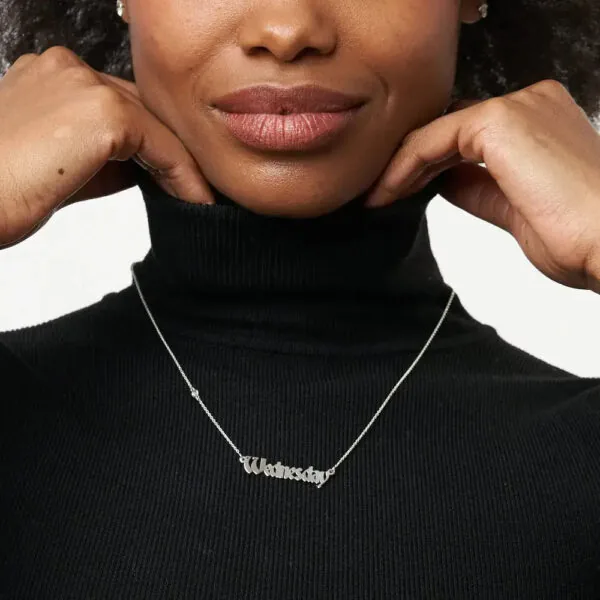 Custom Signature Name Pendant Necklace in 14K Gold