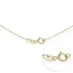 Custom Stylish Name Pendant Necklace in 14K Gold