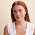 Custom Stylish Name Pendant Necklace in 14K Gold