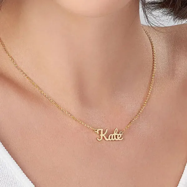 Custom Unique Name Pendant in 14K Gold