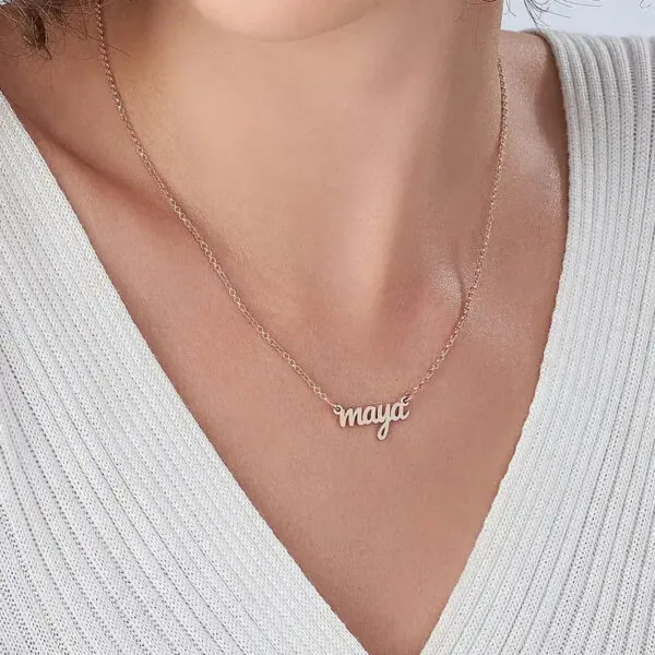 Custom Unique Name Pendant in 14K Gold