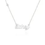 Elegance Custom Name Pendant in 14K Gold