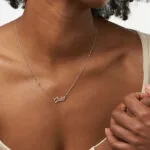 Custom Graceful Name Pendant in 14K Gold