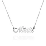 Custom Graceful Name Pendant in 14K Gold