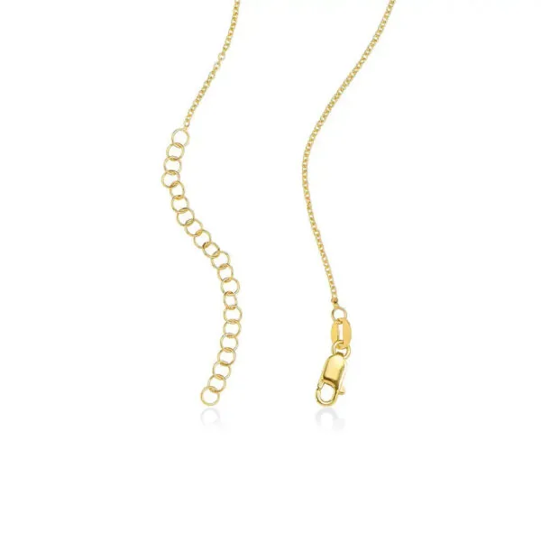Custom Graceful Name Pendant in 14K Gold