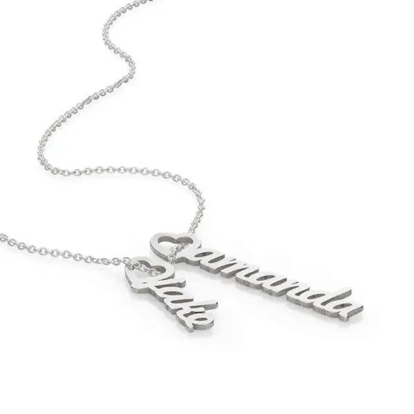 Customize Bold Script Name Pendant in 14K Gold