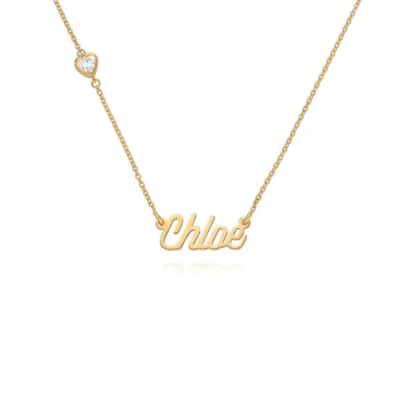 Customize Glamour Name Pendant in 14K Gold
