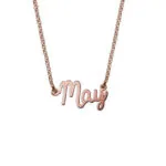 Customize Name Pendant Necklace in 14K Gold