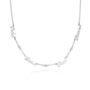 Majesty Custom Name Pendant Necklace in 14K Gold