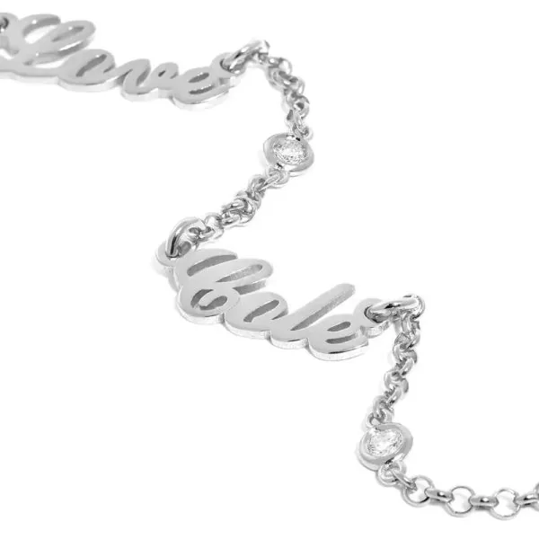 Customize Signature Name Pendant Necklace in 14K Gold