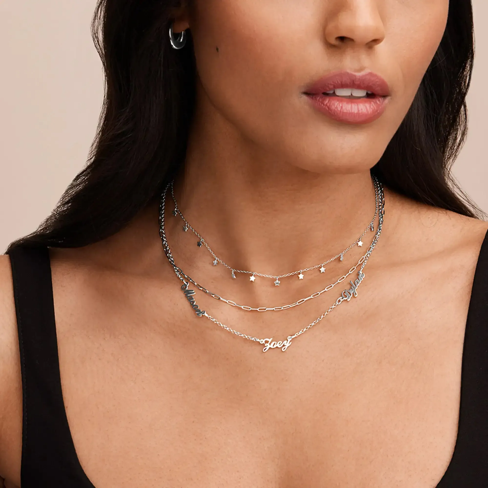 Customize Signature Name Pendant Necklace in 14K Gold