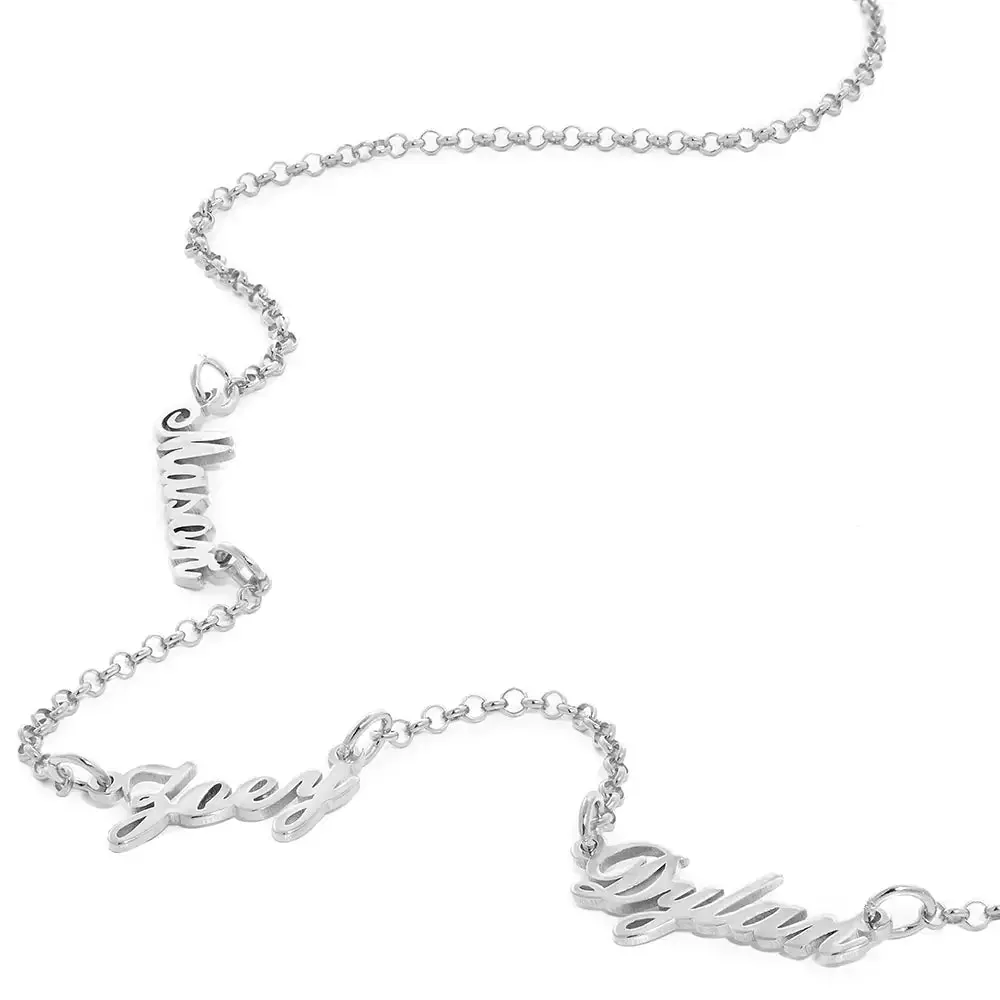 Customize Signature Name Pendant Necklace in 14K Gold