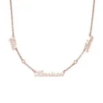 Customize Signature Name Pendant Necklace in 14K Gold