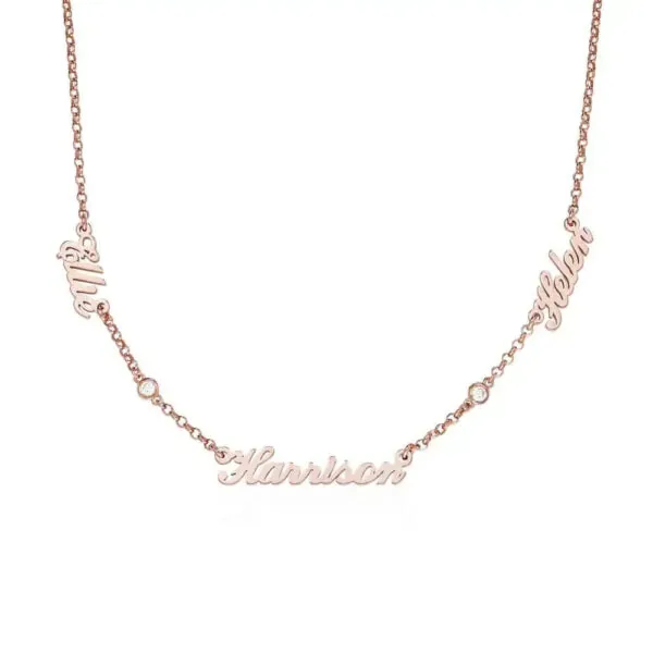 Customize Signature Name Pendant Necklace in 14K Gold