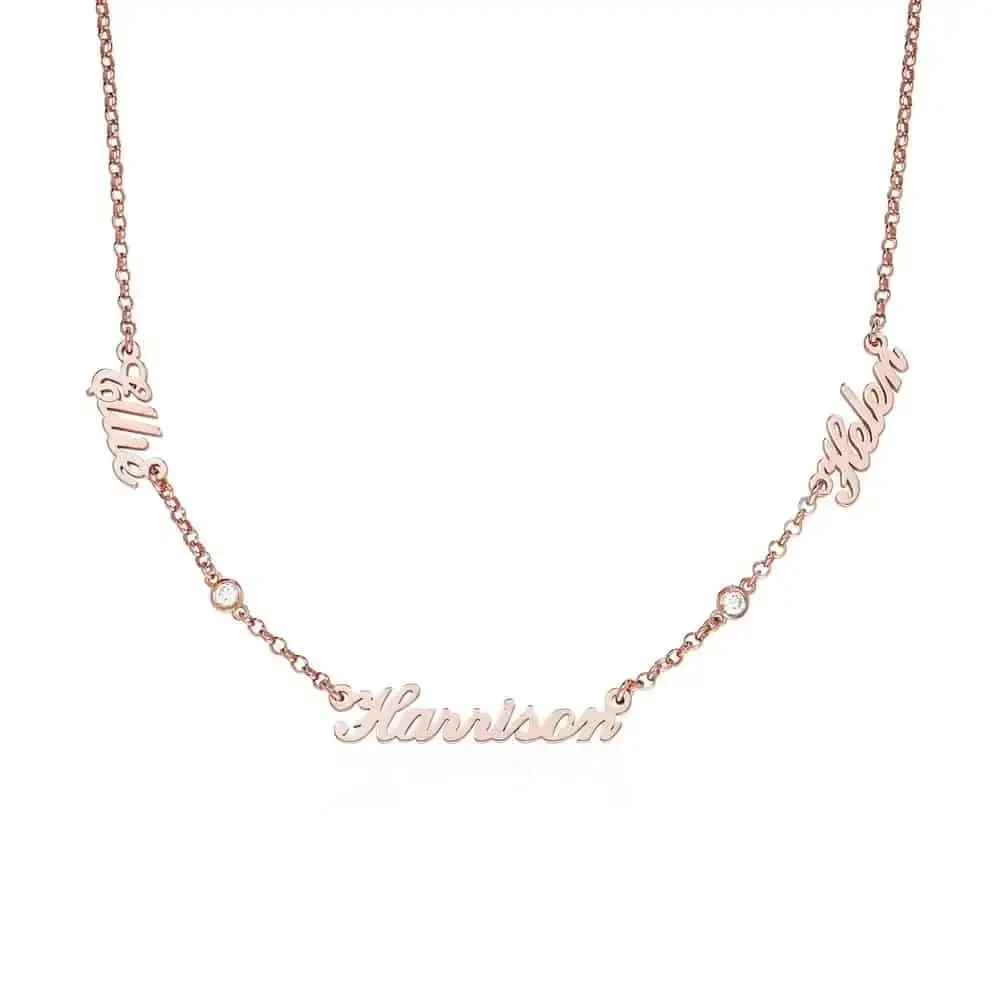 Customize Signature Name Pendant Necklace in 14K Gold