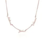 Customize Signature Name Pendant Necklace in 14K Gold