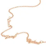 Customize Signature Name Pendant Necklace in 14K Gold