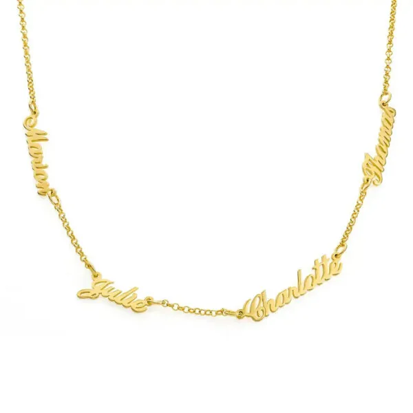 Customize Signature Name Pendant Necklace in 14K Gold