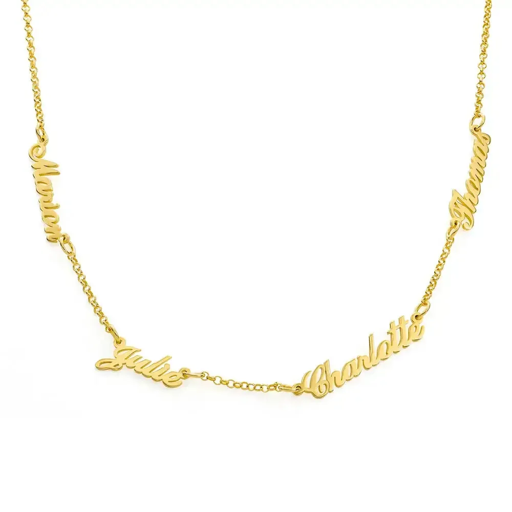 Customize Signature Name Pendant Necklace in 14K Gold