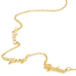 Customize Signature Name Pendant Necklace in 14K Gold