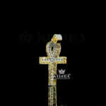 Divine Cross Pendant Closeup Back