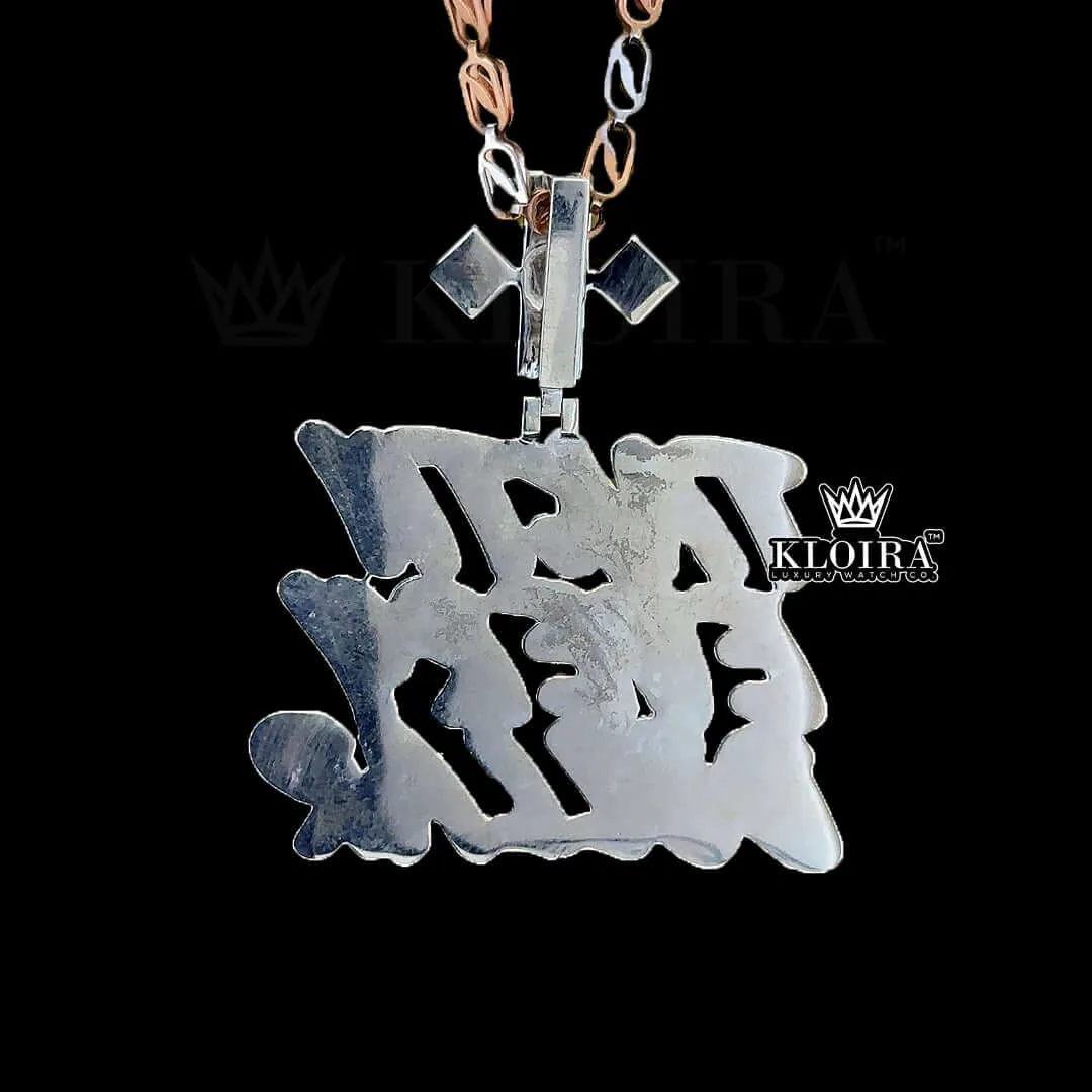 Every Dollar Hustle Pendant Closeup Back