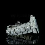 Fully Bust Down White Dial Stick Markers Moissanite Diamond Watch Right Side View