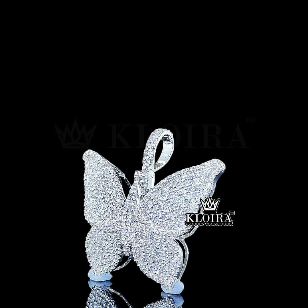 Glimmering Monarch Pendant Left
